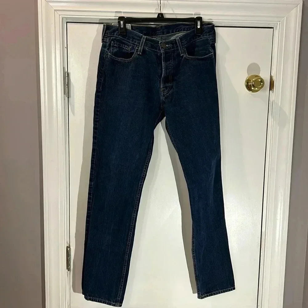 Holister Men’s Slim Straight Dark Wash Jeans size 32‎